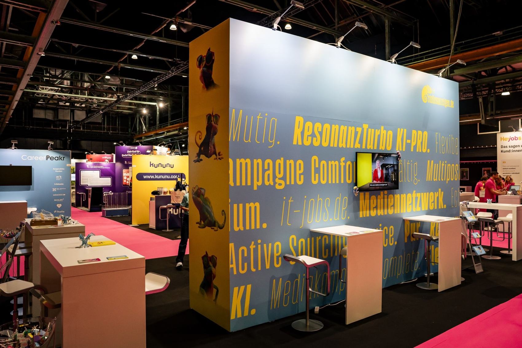 Messestand von stellenanzeigen.de